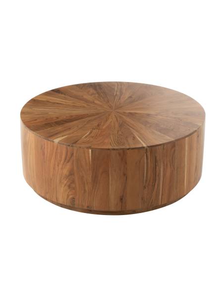 Table basse ronde en bois | La Madeleine Déco