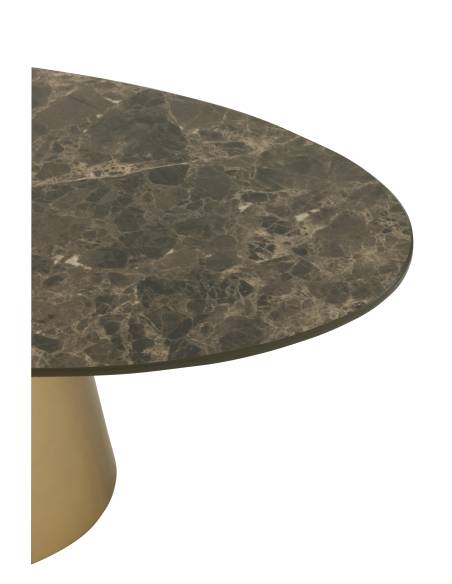 Set de table d'appoint marbre et bronze | La Madeleine Déco