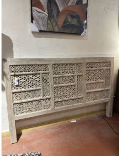 Tête de lit en bois sculpté BOHOL | La Madeleine Déco