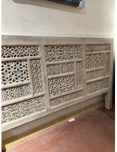 Tête de lit en bois sculpté BOHOL | La Madeleine Déco 2