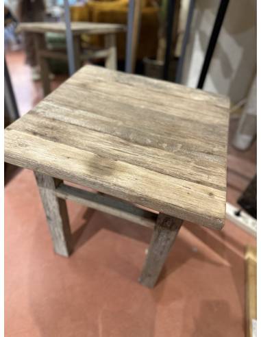 Chevet console carrée en bois | La Madeleine Déco