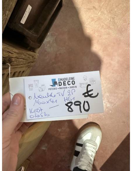 Meuble TV en bois persienne | La Madeleine Déco