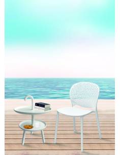 Petite table en plastique 2 niveaux | La Madeleine Déco