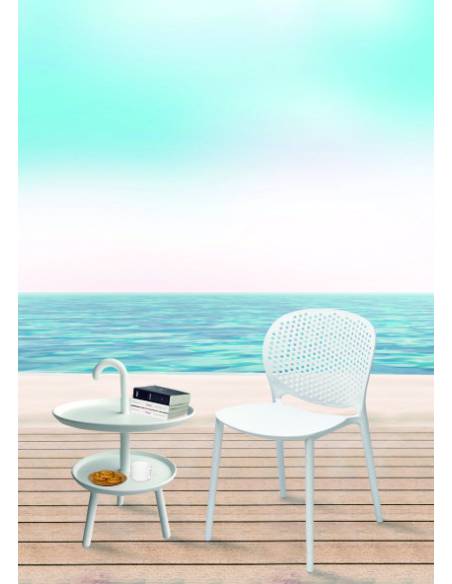 Petite table en plastique 2 niveaux | La Madeleine Déco