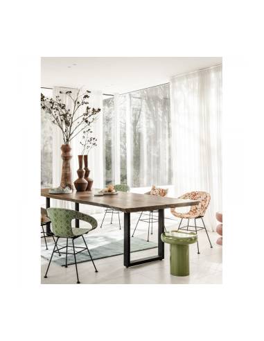 Grande table en suar organique BORDER | Madeleine Déco