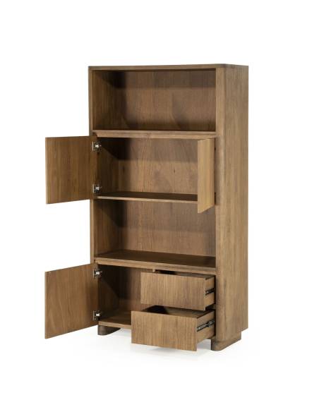 Bibliothèque en bois de manguier EDWARD | La Madeleine Déco