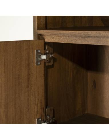 Bibliothèque en bois de manguier EDWARD | La Madeleine Déco