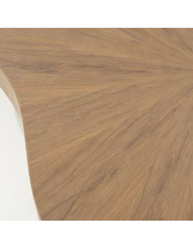 Table basse organique effet noyer BOBBIE | La Madeleine Déco