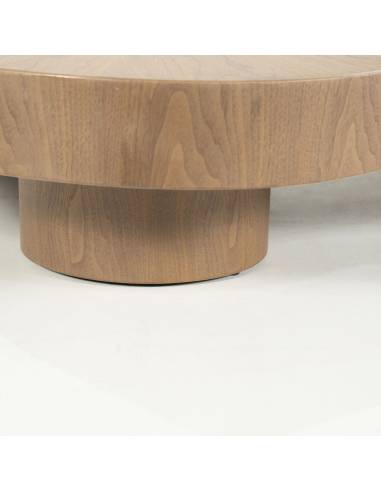 Table basse organique effet noyer BOBBIE | La Madeleine Déco