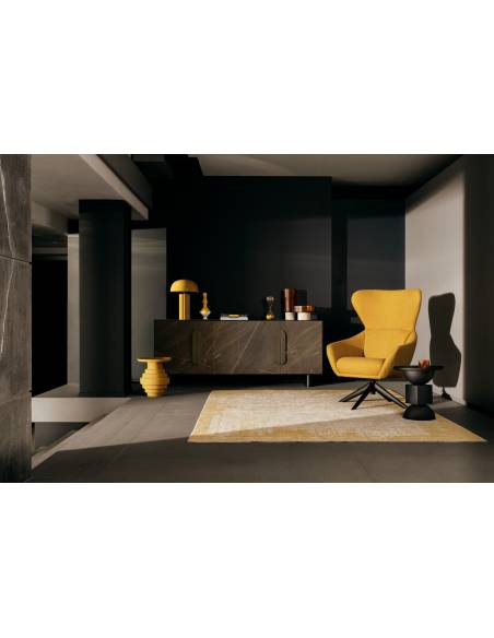 Fauteuil pivotant en tissu HAILEY | La Madeleine Déco