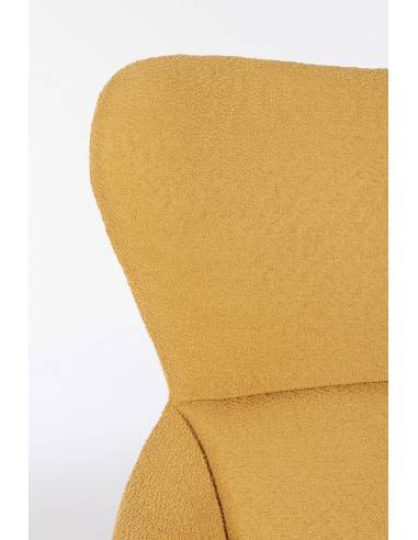 Fauteuil pivotant en tissu HAILEY | La Madeleine Déco