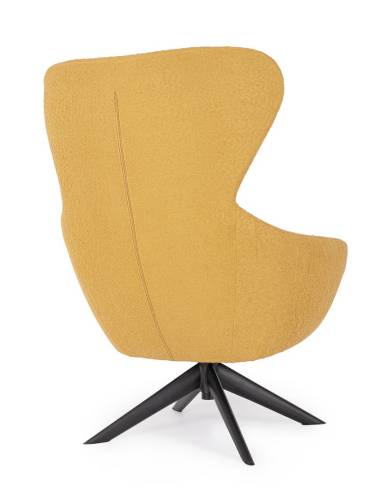 Fauteuil pivotant en tissu HAILEY | La Madeleine Déco