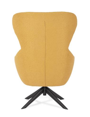 Fauteuil pivotant en tissu HAILEY | La Madeleine Déco
