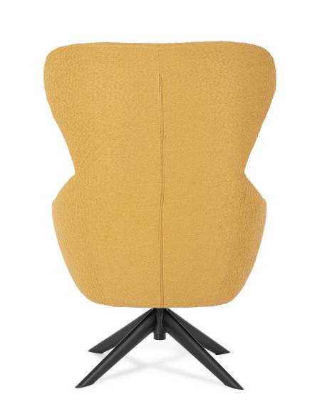 Fauteuil pivotant en tissu HAILEY | La Madeleine Déco