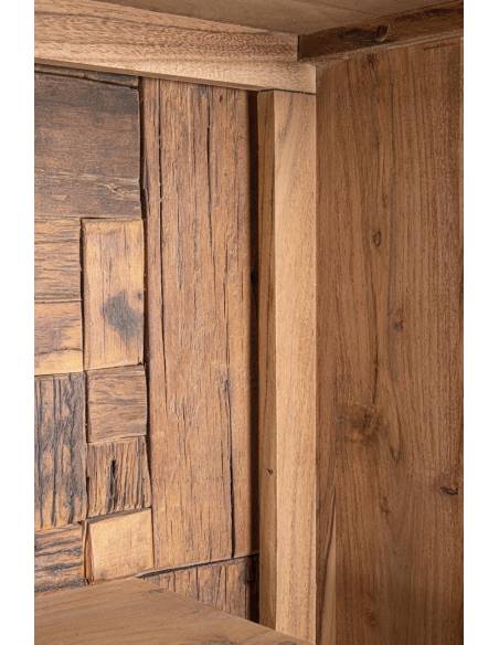 Buffet haut en acacia MANGAL 2 portes 2 tiroirs | Madeleine Déco