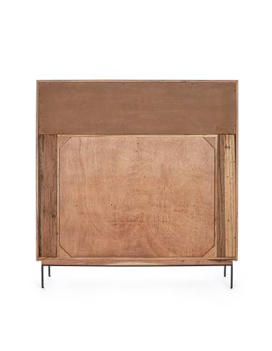 Buffet haut en acacia MANGAL 2 portes 2 tiroirs | Madeleine Déco