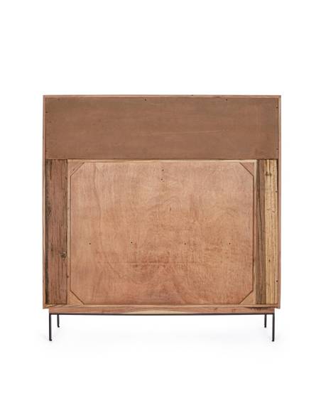 Buffet haut en acacia MANGAL 2 portes 2 tiroirs | Madeleine Déco