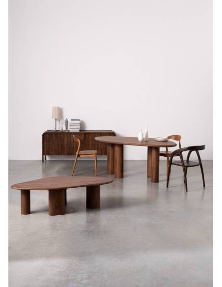 Grande table organique en bois SANAT | La Madeleine Déco