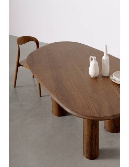 Grande table organique en bois SANAT | La Madeleine Déco