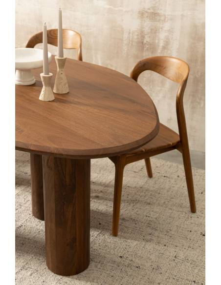 Grande table organique en bois SANAT | La Madeleine Déco