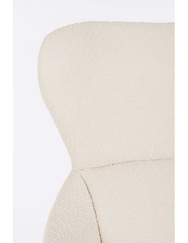 Fauteuil pivotant en tissu HAILEY | La Madeleine Déco