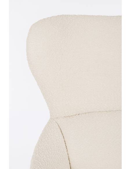 Fauteuil pivotant en tissu HAILEY | La Madeleine Déco