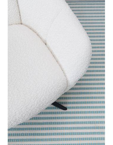 Fauteuil pivotant en tissu HAILEY | La Madeleine Déco