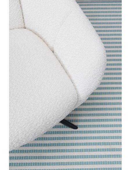 Fauteuil pivotant en tissu HAILEY | La Madeleine Déco