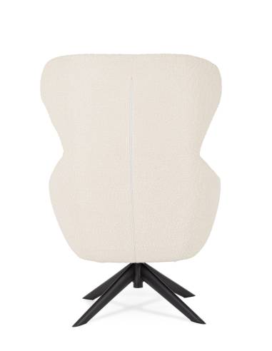 Fauteuil pivotant en tissu HAILEY | La Madeleine Déco
