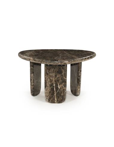 Table basse en marbre marron DEVIN moyenne | La Madeleine Déco