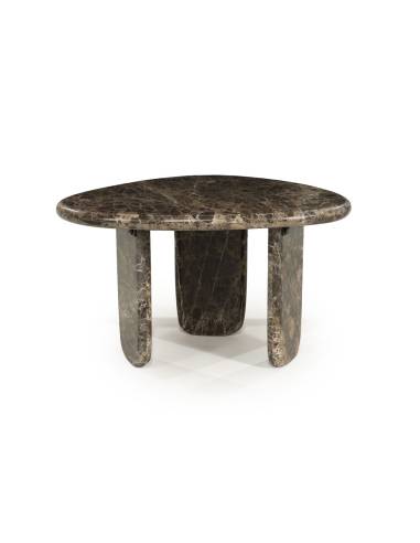 Table basse en marbre marron DEVIN moyenne | La Madeleine Déco