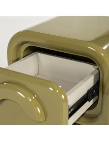 Chevet brillant rétro GUBBY | La Madeleine Déco