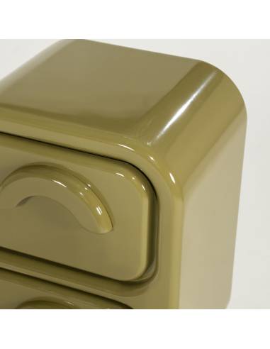 Chevet brillant rétro GUBBY | La Madeleine Déco