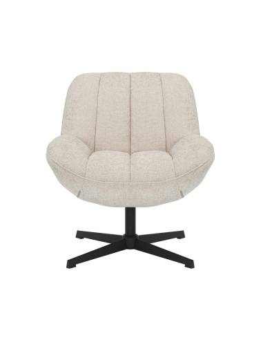 Fauteuil pivotant en tissu WILLY | La Madeleine Déco