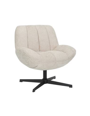 Fauteuil pivotant en tissu WILLY | La Madeleine Déco