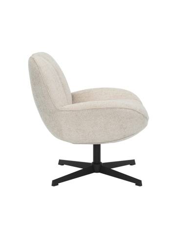Fauteuil pivotant en tissu WILLY | La Madeleine Déco