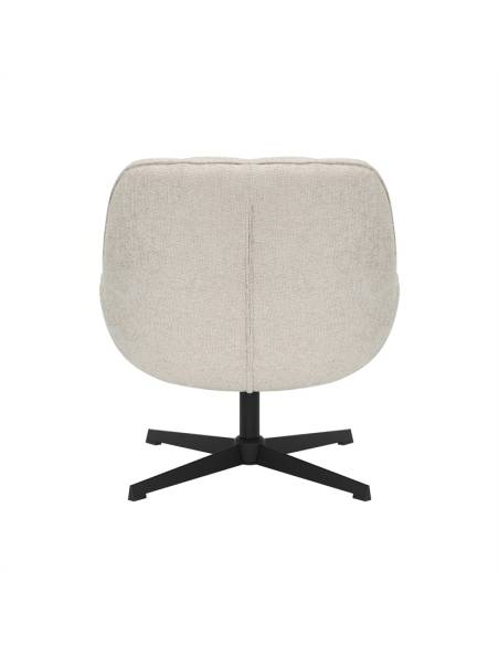 Fauteuil pivotant en tissu WILLY | La Madeleine Déco