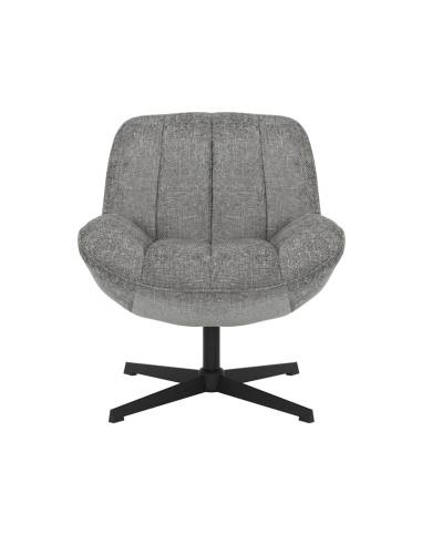 Fauteuil pivotant en tissu WILLY | La Madeleine Déco