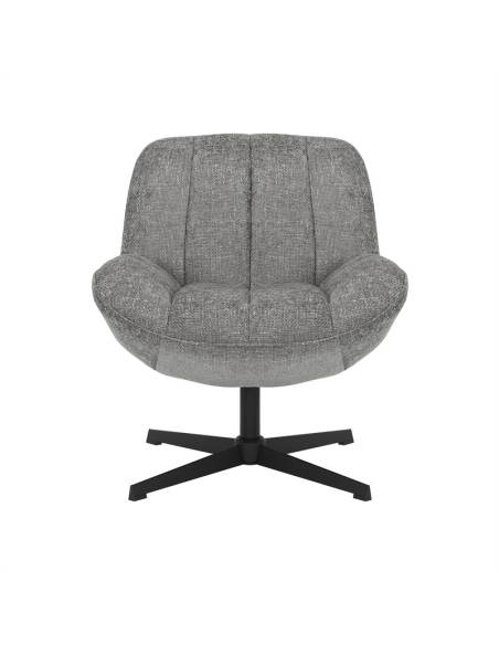 Fauteuil pivotant en tissu WILLY | La Madeleine Déco