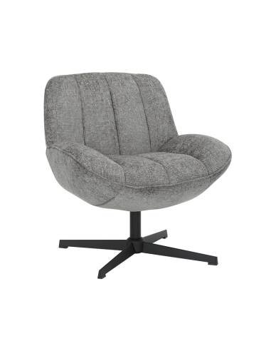 Fauteuil pivotant en tissu WILLY | La Madeleine Déco