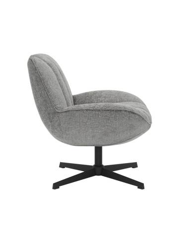 Fauteuil pivotant en tissu WILLY | La Madeleine Déco