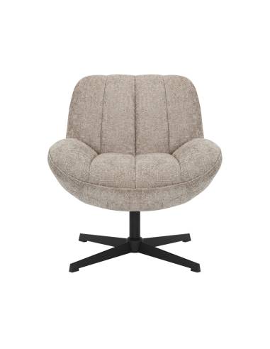 Fauteuil pivotant en tissu WILLY | La Madeleine Déco