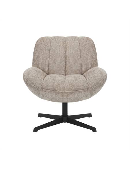 Fauteuil pivotant en tissu WILLY | La Madeleine Déco