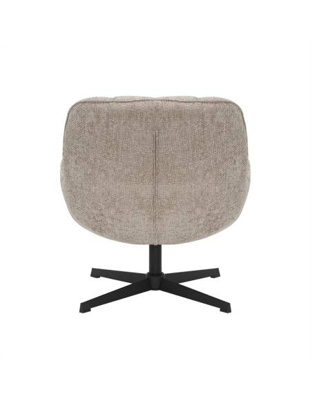 Fauteuil pivotant en tissu WILLY | La Madeleine Déco