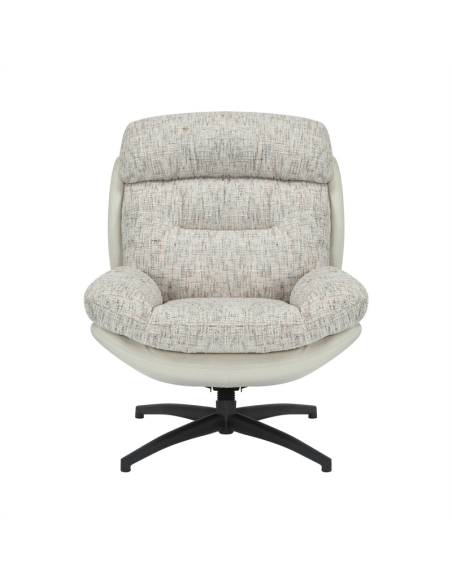 Fauteuil en tissu pivotant HAMPUS | La Madeleine Déco