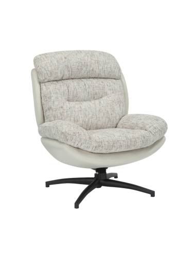 Fauteuil en tissu pivotant HAMPUS | La Madeleine Déco