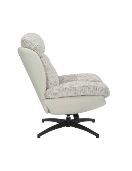 Fauteuil en tissu pivotant HAMPUS | La Madeleine Déco