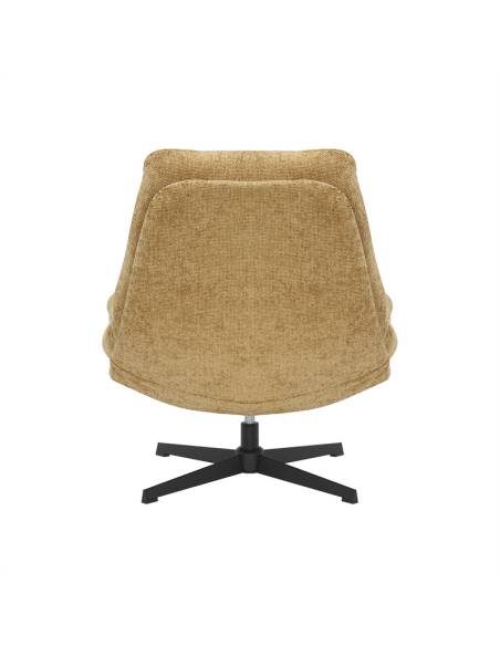 Fauteuil et repose-pieds en tissu FOLK | La Madeleine Déco