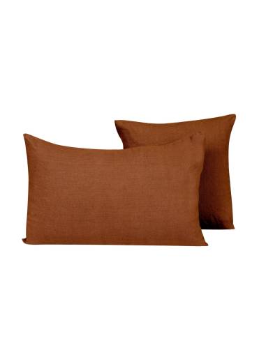 Housse de coussin en lin PROPRIANO / PORTICCIO Harmony - Haomy Brick