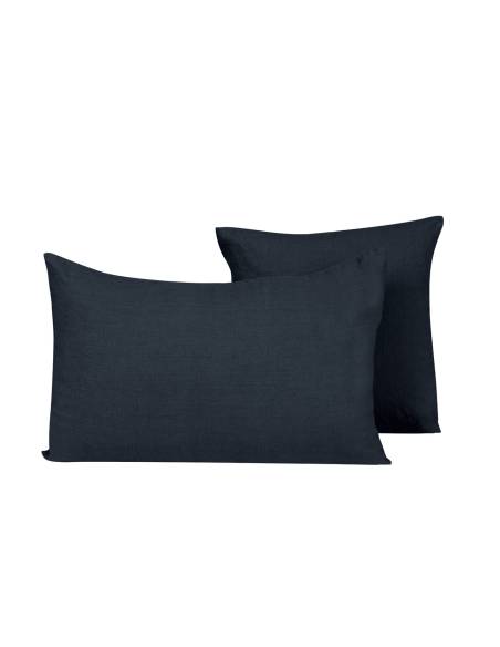 Housse de coussin en lin PROPRIANO / PORTICCIO Harmony - Haomy Denim